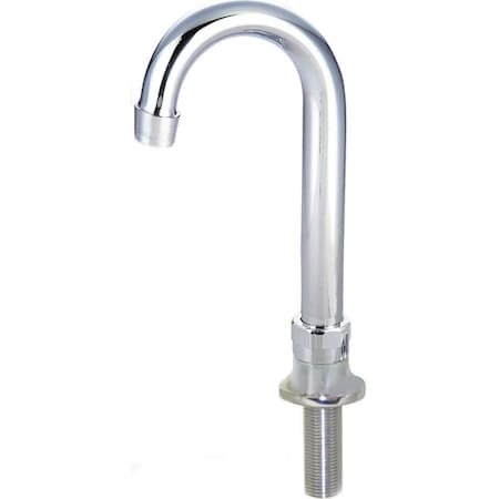 Faucet, Deck Mount Spout Base, 5 Gooseneck Swivel Spout